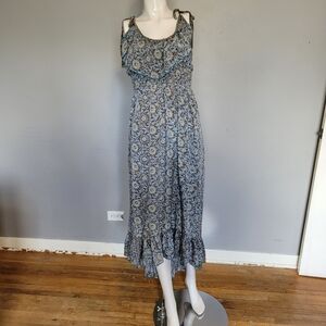 Chai Fashions Silk Sari Inspired Maxi, VGUC, Size M